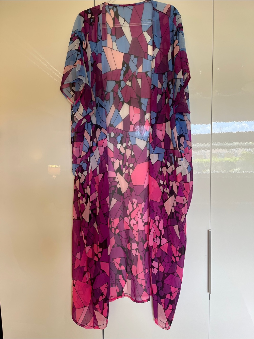 Mosaic-printed Cover-up